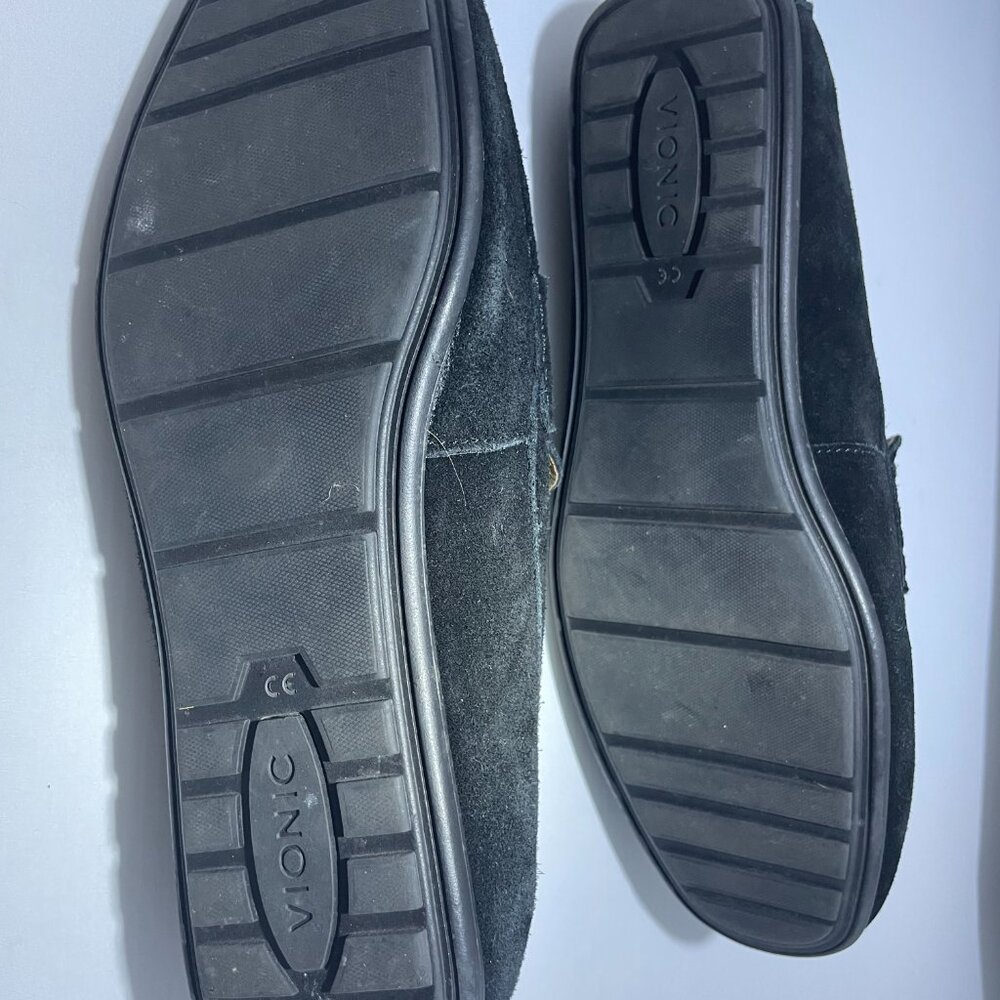 Vionic Mens Size 11 Loafer Horsebit Black Suede Slip On Driving Shoes Soft Sole - Picture 6 of 9